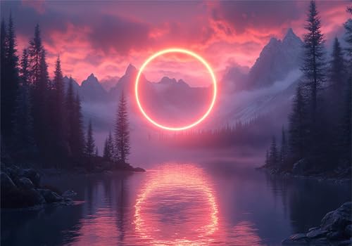 Puzzle 2000 Teile Erwachsene Ring 100x70cm,2000pcs Klassische Puzzles Landschaft Anspruchsvoll Jigsaw Spielzeug Puzzlespiel Impossible Holzpuzzle Geeignet für alle Altersgruppen Geschenk P-765 von Dnnufagg