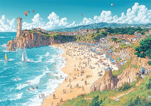 Puzzle 300 Teile Erwachsene Am Meer 40x28cm,300pcs Klassische Puzzles Landschaft Anspruchsvoll Jigsaw Spielzeug Puzzlespiel Impossible Holzpuzzle Geeignet für alle Altersgruppen Geschenk P-483 Puzzle 300 Teile Erwachsene Am Meer 40x28cm,300pcs Klassische Puzzles Landschaft Anspruchsvoll Jigsaw Spielzeug Puzzlespiel Impossible Holzpuzzle Geeignet für alle Altersgruppen Geschenk P-483 von Dnnufagg