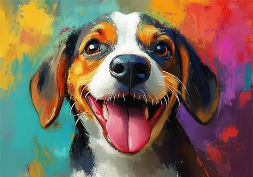 Puzzle 300 Teile Erwachsene Farbe 40x28cm,300pcs Klassische Puzzles Hund Anspruchsvoll Jigsaw Spielzeug Puzzlespiel Lernspiel Impossible Holzpuzzle Geeignet für alle Altersgruppen Geschenk P-624 Puzzle 300 Teile Erwachsene Farbe 40x28cm,300pcs Klassische Puzzles Hund Anspruchsvoll Jigsaw Spielzeug Puzzlespiel Lernspiel Impossible Holzpuzzle Geeignet für alle Altersgruppen Geschenk P-624 von Dnnufagg