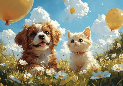 Puzzle 300 Teile Erwachsene Hund 40x28cm,300pcs Klassische Puzzles Katze Anspruchsvoll Jigsaw Spielzeug Puzzlespiel Lernspiel Impossible Holzpuzzle Geeignet für alle Altersgruppen Geschenk P-353 Puzzle 300 Teile Erwachsene Hund 40x28cm,300pcs Klassische Puzzles Katze Anspruchsvoll Jigsaw Spielzeug Puzzlespiel Lernspiel Impossible Holzpuzzle Geeignet für alle Altersgruppen Geschenk P-353 von Dnnufagg