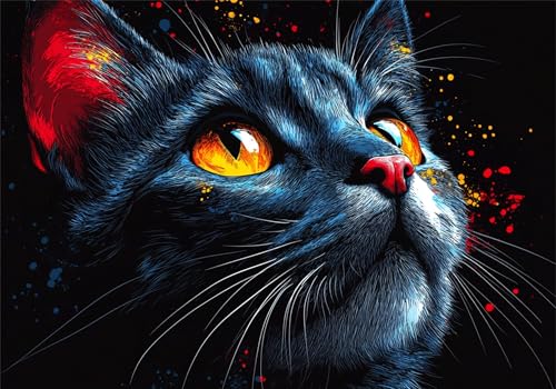 Puzzle 300 Teile Erwachsene Katze 40x28cm,300pcs Klassische Puzzles Tier Anspruchsvoll Jigsaw Spielzeug Puzzlespiel Lernspiel Impossible Holzpuzzle Geeignet für alle Altersgruppen Geschenk P-865 Puzzle 300 Teile Erwachsene Katze 40x28cm,300pcs Klassische Puzzles Tier Anspruchsvoll Jigsaw Spielzeug Puzzlespiel Lernspiel Impossible Holzpuzzle Geeignet für alle Altersgruppen Geschenk P-865 von Dnnufagg