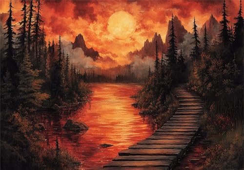 Puzzle 300 Teile Erwachsene Wald 40x28cm,300pcs Klassische Puzzles Sonnenuntergang Anspruchsvoll Jigsaw Spielzeug Puzzlespiel Impossible Holzpuzzle Geeignet für alle Altersgruppen Geschenk P-145 Puzzle 300 Teile Erwachsene Wald 40x28cm,300pcs Klassische Puzzles Sonnenuntergang Anspruchsvoll Jigsaw Spielzeug Puzzlespiel Impossible Holzpuzzle Geeignet für alle Altersgruppen Geschenk P-145 von Dnnufagg