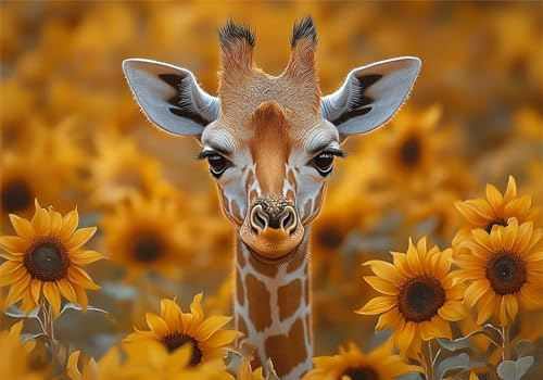 Puzzle 4000 Teile Erwachsene Giraffe 141x87cm,4000pcs Klassische Puzzles Sonnenblume Anspruchsvoll Jigsaw Spielzeug Puzzlespiel Impossible Holzpuzzle Geeignet für alle Altersgruppen Geschenk P-117 Puzzle 4000 Teile Erwachsene Giraffe 141x87cm,4000pcs Klassische Puzzles Sonnenblume Anspruchsvoll Jigsaw Spielzeug Puzzlespiel Impossible Holzpuzzle Geeignet für alle Altersgruppen Geschenk P-117 von Dnnufagg