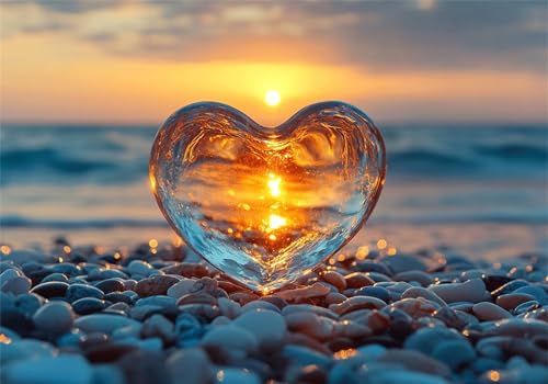 Puzzle 4000 Teile Erwachsene Herz 141x87cm,4000pcs Klassische Puzzles Sonnenuntergang Anspruchsvoll Jigsaw Spielzeug Puzzlespiel Impossible Holzpuzzle Geeignet für alle Altersgruppen Geschenk P-856 von Dnnufagg