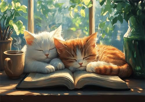 Puzzle 4000 Teile Erwachsene Katze 141x87cm,4000pcs Klassische Puzzles Buch Anspruchsvoll Jigsaw Spielzeug Puzzlespiel Lernspiel Impossible Holzpuzzle Geeignet für alle Altersgruppen Geschenk P-660 Puzzle 4000 Teile Erwachsene Katze 141x87cm,4000pcs Klassische Puzzles Buch Anspruchsvoll Jigsaw Spielzeug Puzzlespiel Lernspiel Impossible Holzpuzzle Geeignet für alle Altersgruppen Geschenk P-660 von Dnnufagg