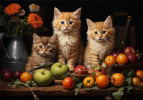 Puzzle 4000 Teile Erwachsene Katze 141x87cm,4000pcs Klassische Puzzles Obst Anspruchsvoll Jigsaw Spielzeug Puzzlespiel Lernspiel Impossible Holzpuzzle Geeignet für alle Altersgruppen Geschenk P-309 Puzzle 4000 Teile Erwachsene Katze 141x87cm,4000pcs Klassische Puzzles Obst Anspruchsvoll Jigsaw Spielzeug Puzzlespiel Lernspiel Impossible Holzpuzzle Geeignet für alle Altersgruppen Geschenk P-309 von Dnnufagg