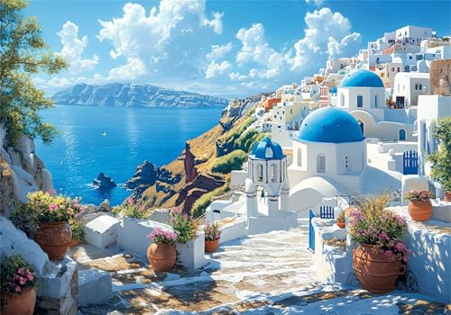 Puzzle 4000 Teile Erwachsene Landschaft 141x87cm,4000pcs Klassische Puzzles Am Meer Anspruchsvoll Jigsaw Spielzeug Puzzlespiel Impossible Holzpuzzle Geeignet für alle Altersgruppen Geschenk P-64 von Dnnufagg