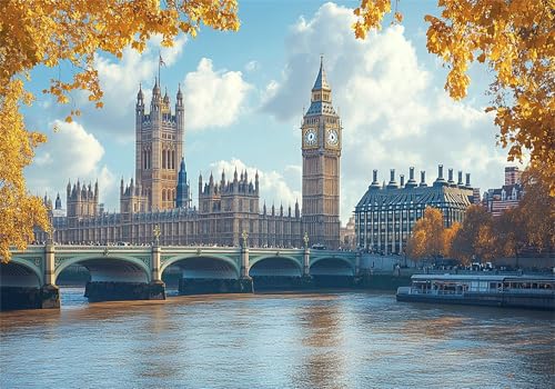 Puzzle 4000 Teile Erwachsene London 141x87cm,4000pcs Klassische Puzzles Stadt Anspruchsvoll Jigsaw Spielzeug Puzzlespiel Lernspiel Impossible Holzpuzzle Geeignet für alle Altersgruppen Geschenk P-567 von Dnnufagg
