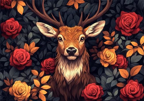Puzzle 4000 Teile Erwachsene REH 141x87cm,4000pcs Klassische Puzzles Blume Anspruchsvoll Jigsaw Spielzeug Puzzlespiel Lernspiel Impossible Holzpuzzle Geeignet für alle Altersgruppen Geschenk P-846 Puzzle 4000 Teile Erwachsene REH 141x87cm,4000pcs Klassische Puzzles Blume Anspruchsvoll Jigsaw Spielzeug Puzzlespiel Lernspiel Impossible Holzpuzzle Geeignet für alle Altersgruppen Geschenk P-846 von Dnnufagg