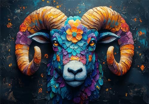 Puzzle 4000 Teile Erwachsene Schaf 141x87cm,4000pcs Klassische Puzzles Farbe Anspruchsvoll Jigsaw Spielzeug Puzzlespiel Lernspiel Impossible Holzpuzzle Geeignet für alle Altersgruppen Geschenk P-802 von Dnnufagg