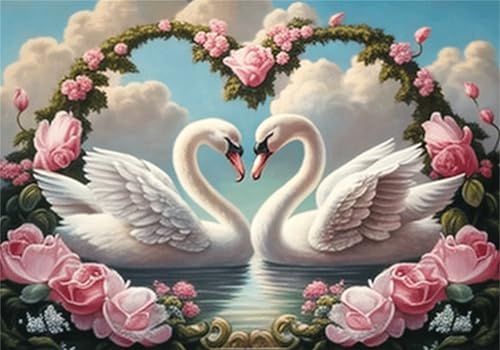 Schwan Puzzle 5000 Teile Erwachsene Klassische Puzzles Blume Jigsaw Anspruchsvoll Impossible Schwer Pädagogisches Spielzeug Kinder Holzpuzzlem Groß Puzzlespiel Geeignet für alle Altersgruppen P-33 von Dnnufagg