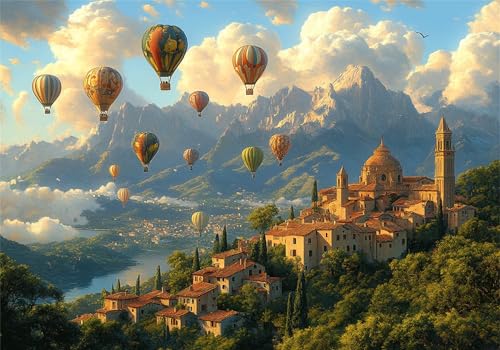 Seeufer Puzzle 300 Teile Erwachsene Klassische Puzzles Kleine Stadt Jigsaw Anspruchsvoll Impossible Schwer Pädagogisches Spielzeug Kinder Holzpuzzlem Puzzlespiel Geeignet für alle Altersgruppen P-518 von Dnnufagg