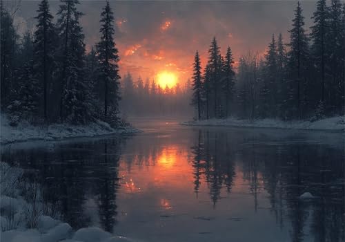 Sonnenuntergang Puzzle 500 Teile Erwachsene Klassische Puzzles Baum Jigsaw Anspruchsvoll Impossible Schwer Pädagogisches Spielzeug Kinder Holzpuzzlem Puzzlespiel Geeignet für alle Altersgruppen P-922 von Dnnufagg