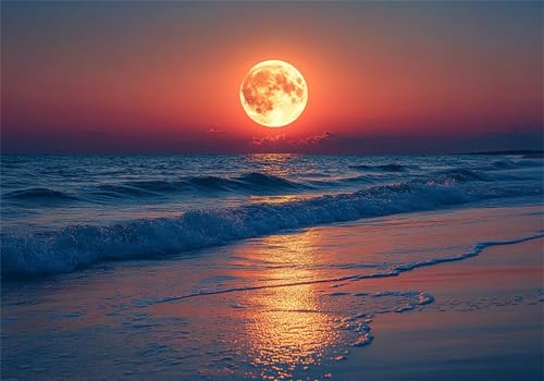 Sonnenuntergang Puzzle 5000 Teile Erwachsene Klassische Puzzles Strand Jigsaw Anspruchsvoll Impossible Pädagogisches Spielzeug Kinder Holzpuzzlem Puzzlespiel Geeignet für alle Altersgruppen P-228 von Dnnufagg