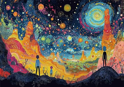 Sternenhimmel Puzzle 5000 Teile Erwachsene Klassische Puzzles Abstrakt Jigsaw Anspruchsvoll Impossible Pädagogisches Spielzeug Kinder Holzpuzzlem Puzzlespiel Geeignet für alle Altersgruppen P-436 von Dnnufagg