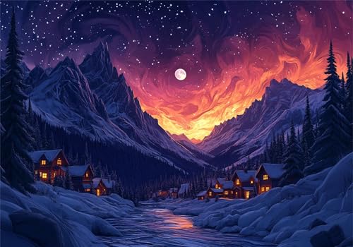 Sternenhimmel Puzzle 5000 Teile Erwachsene Klassische Puzzles Landschaft Jigsaw Anspruchsvoll Impossible Pädagogisches Spielzeug Kinder Holzpuzzlem Puzzlespiel Geeignet für alle Altersgruppen P-397 von Dnnufagg
