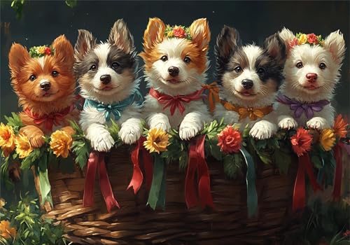 Tier Puzzle 3000 Teile Erwachsene Klassische Puzzles Hund Jigsaw Anspruchsvoll Impossible Schwer Pädagogisches Spielzeug Kinder Holzpuzzlem Groß Puzzlespiel Geeignet für alle Altersgruppen P-45 von Dnnufagg
