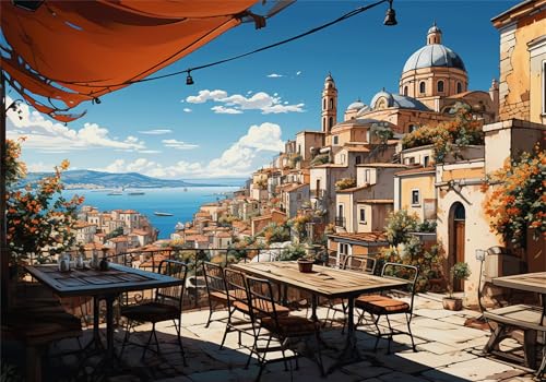 Traum Puzzle 3000 Teile Erwachsene Klassische Puzzles Kleine Stadt Jigsaw Anspruchsvoll Impossible Schwer Pädagogisches Spielzeug Kinder Holzpuzzlem Puzzlespiel Geeignet für alle Altersgruppen P-273 von Dnnufagg