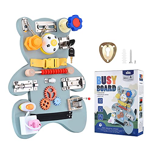 Do-Electr Montessori Busy Board Holz, Kinder Beschäftigt Bord Motorikboard Feinmotorik Aktivitätsbrett Frühe Pädagogische Sensorischen Spielzeug Kinder Geschenk für Kinder von 1-3 Jahren Do-Electr Montessori Busy Board Holz, Kinder Beschäftigt Bord Motorikboard Feinmotorik Aktivitätsbrett Frühe Pädagogische Sensorischen Spielzeug Kinder Geschenk für Kinder von 1-3 Jahren von Do-Electr