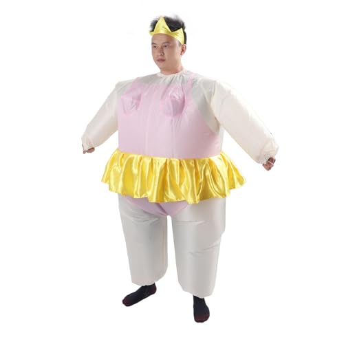 Doact Blow Up Anzug, Leichtes, Bequemes Aufblasbares Ballerina-Kostüm aus Polyester, Faltbar mit Gebläse für Cosplay (#1) von Doact
