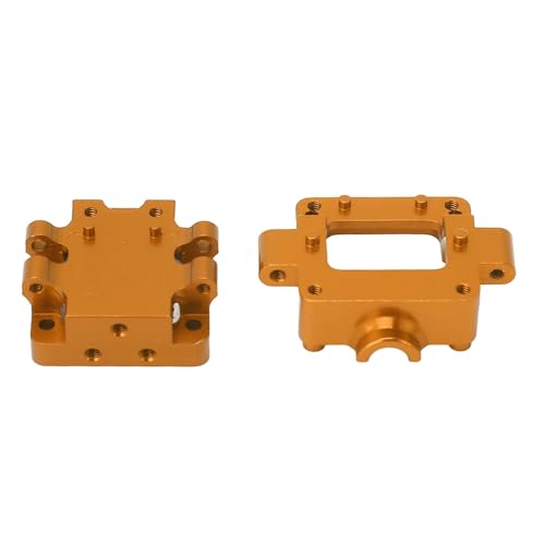 Doact Metallgetriebegehäuse, Perfekte Passform, CNC-Bearbeitung, RC-Getriebegehäuse, Hohe Härte, für WLTOYS 1/28 K969 K989 P929 (Gold) von Doact