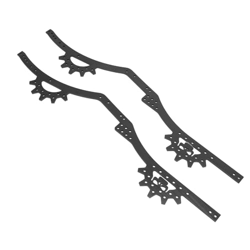 Doact RC-Chassis-Schienen-Set, RC-Chassis-Rahmenschienen, Verstellbarer Radstand, Hohe Festigkeit für RC-Upgrade (Black) von Doact