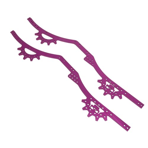 Doact RC-Chassis-Schienen-Set, RC-Chassis-Rahmenschienen, Verstellbarer Radstand, Hohe Festigkeit für RC-Upgrade (Purple) von Doact