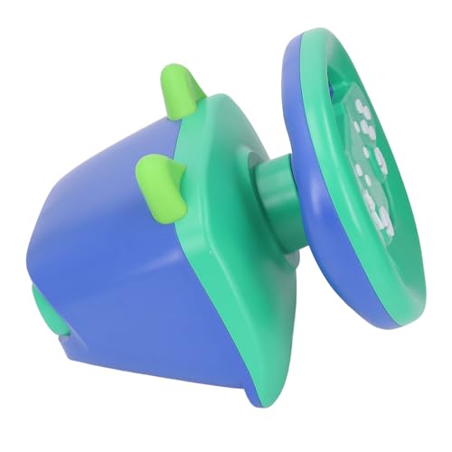 Fahrendes Copilot-Spielzeug, LED-Licht-Spiel-Lenkrad, Multifunktional für Zuhause (Grünliches Blau) von Doact