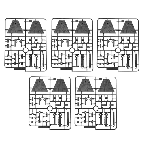 Figuren-Display-Halter-Basis, Action-Figuren-Ständer, Universelle Passform, Langlebig, 5 Packungen, Einfach zu Montieren für 6-Zoll-Modelle (Black) von Doact