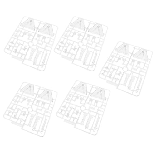 Figuren-Display-Halter-Basis, Action-Figuren-Ständer, Universelle Passform, Langlebig, 5 Packungen, Einfach zu Montieren für 6-Zoll-Modelle (Transparent) von Doact