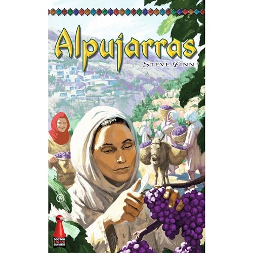 Doctor Finn's Games: Alpujarras - Strategie-Brettspiel, rundenbasiert, übernehmen Sie die Rolle eines Obstbauern, ab 14 Jahren, 1-4 Spieler, 45 Minuten von Doctor Finn's Games