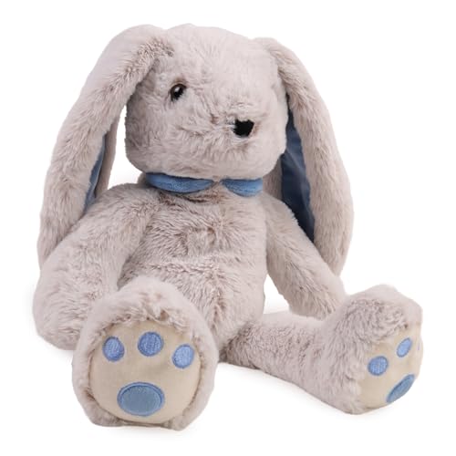 Dodo d'AMOUR - Plüschhase mit Gewicht - 192902 - Blau - 850 g - Entspannung - Kuscheltier - Französisches Design - Abnehmbares Gewicht - Maschinenwaschbar - Kindergeschenk - 47 cm - Ab 6 Monaten von Dodo d'AMOUR