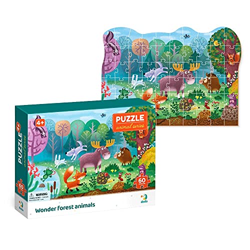 Dodo D300375 Educational Wonder Forest Puzzle 60 Pieces, Various von Dodo