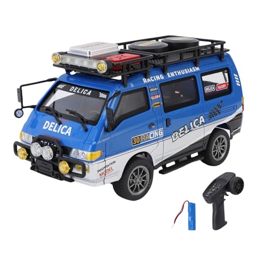 Dodoore Ferngesteuertes Auto, 1:24 2,4G RC Auto mit LED-Scheinwerfern, Dual-Speed-Modus, 50 Minuten Lange Dauer, RC Car Spielzeugauto Geschenke (Blau 1 Batterie) von Dodoore