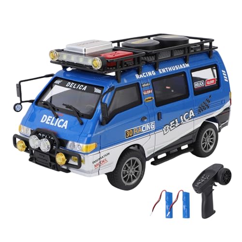 Dodoore Ferngesteuertes Auto, 1:24 2,4G RC Auto mit LED-Scheinwerfern, Dual-Speed-Modus, 50 Minuten Lange Dauer, RC Car Spielzeugauto Geschenke (Blau 2 Batterien) von Dodoore