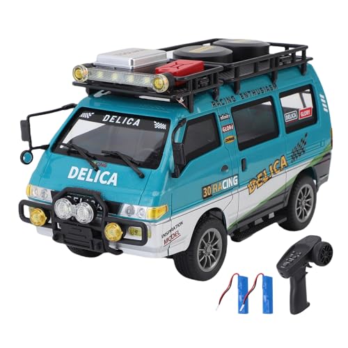 Dodoore Ferngesteuertes Auto, 1:24 2,4G RC Auto mit LED-Scheinwerfern, Dual-Speed-Modus, 50 Minuten Lange Dauer, RC Car Spielzeugauto Geschenke (Grün 2 Batterien) von Dodoore