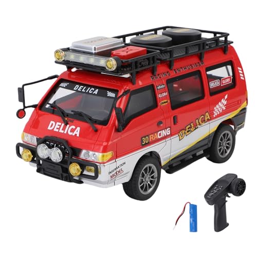 Dodoore Ferngesteuertes Auto, 1:24 2,4G RC Auto mit LED-Scheinwerfern, Dual-Speed-Modus, 50 Minuten Lange Dauer, RC Car Spielzeugauto Geschenke (Rot 1 Batterie) von Dodoore