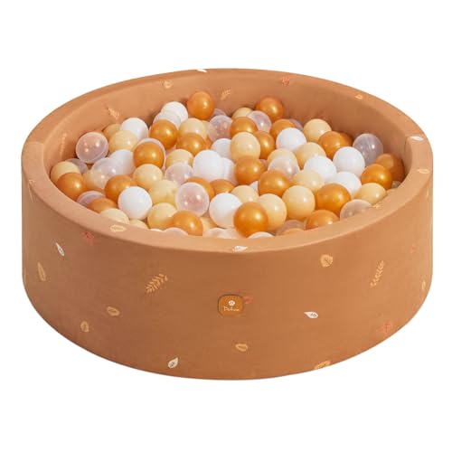 Dodozen Bällebad 90X30cm/200 Bälle ∅ 7Cm Bällepool Für Babys Kinder Rund,Superweicher Samt,Abnehmbar und waschbar,Herbstblätter:Weiß/Transparent/Beige/Bronze Dodozen Bällebad 90X30cm/200 Bälle ∅ 7Cm Bällepool Für Babys Kinder Rund,Superweicher Samt,Abnehmbar und waschbar,Herbstblätter:Weiß/Transparent/Beige/Bronze von Dodozen