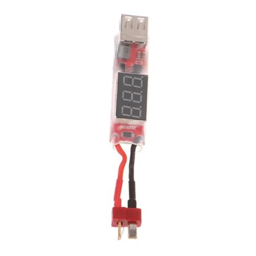 Doengdfo 2S-6S Lipo-Lithium- zu USB-Ladegerät-Konverter mit Spannungsanzeige, Adapterplatine zum Schutz der Telefonfunktionen, T-Stecker, Langlebig, Einfache Installation, Einfach zu Bedienen von Doengdfo