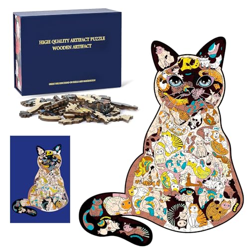 Puzzle Holzpuzzle Erwachsene 200 Teile Holzpuzzle Einzigartige Wooden Puzzle in Tierform Holzpuzzle Kinder Tierpuzzle Puzzle Katzen Wunderschön Verpackt in Einer Geschenkbox Puzzle Holzpuzzle Erwachsene 200 Teile Holzpuzzle Einzigartige Wooden Puzzle in Tierform Holzpuzzle Kinder Tierpuzzle Puzzle Katzen Wunderschön Verpackt in Einer Geschenkbox von Dog's Booty