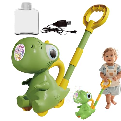 Doiyislem Bubble Lawn Mower, Dinosaurier Bubble Blower | Blasengebläser Maker - Dinosaurier Outdoor Push Hinterhofspielzeug, 10 Löcher, Gartenunterhaltung Doiyislem Bubble Lawn Mower, Dinosaurier Bubble Blower | Blasengebläser Maker - Dinosaurier Outdoor Push Hinterhofspielzeug, 10 Löcher, Gartenunterhaltung von Doiyislem