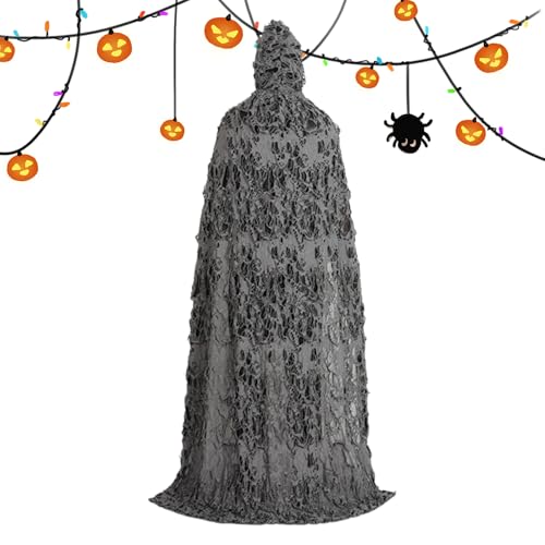 Doiyislem Männer Umhang mit Kapuze | Halloween Cosplay Umhang Für Erwachsene - Gruselkostüm Für Erwachsene Kinder Fans Fotoshootings Partys Verkleidungen Outdoor von Doiyislem