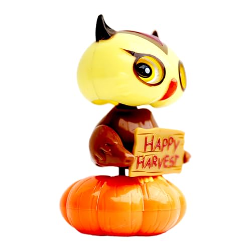 Doiyislem Solar Spielzeug | -Eulen Solartanzfigur - Tanzfigur Sammelfigur Gruselige Deko Für Schreibtisch Büro Fenster Halloween Party Zuhause Erwachsene Mädchen von Doiyislem