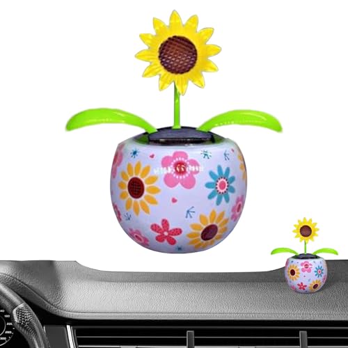 Doiyislem Wackelblume Solar - Wackelfigur Blumes, Solarbetriebenes Schwingendes Animiertes Tänzerspielzeug, Deko Fensterbank Auto Dekoblume, Für Auto Armaturenbrett Haus Büro Schreibtisch Dekoration Doiyislem Wackelblume Solar - Wackelfigur Blumes, Solarbetriebenes Schwingendes Animiertes Tänzerspielzeug, Deko Fensterbank Auto Dekoblume, Für Auto Armaturenbrett Haus Büro Schreibtisch Dekoration von Doiyislem