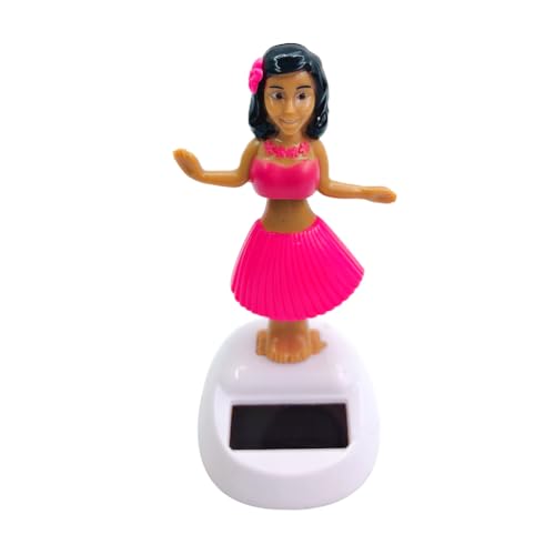 Solar Wackelfigur Tanzfiguren Solarfigur - Auto Armaturenbrett Dekoration, H-ula Tänzerin Figur, Hawaii Mädchen Figur, Auto Schwingenden Kopfschütteln Spielzeug Deko, Für Wohnzimmer Schlafzimmer Büro von Doiyislem