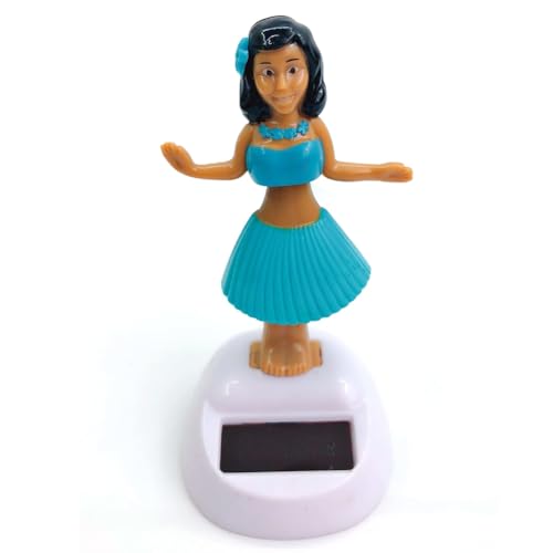 Solar Wackelfigur Tanzfiguren Solarfigur - Auto Armaturenbrett Dekoration, H-ula Tänzerin Figur, Hawaii Mädchen Figur, Auto Schwingenden Kopfschütteln Spielzeug Deko, Für Wohnzimmer Schlafzimmer Büro von Doiyislem