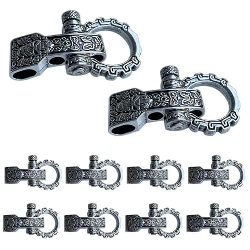Dojimayisc Paracord-Schnallen, Schleifenverschlüsse, Schraubstift, Ankerschäkel, Verstellbare Schäkel, Schnallen für Paracord-Armband, Gürtel, 10 Stück Dojimayisc Paracord-Schnallen, Schleifenverschlüsse, Schraubstift, Ankerschäkel, Verstellbare Schäkel, Schnallen für Paracord-Armband, Gürtel, 10 Stück von Dojimayisc