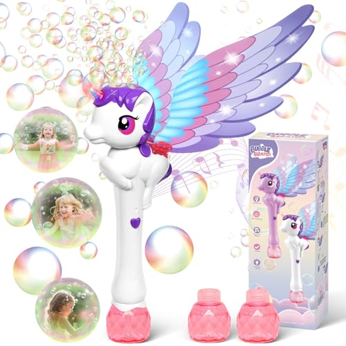 Dolanus Blasenstäbe für Kinder im Alter von 3–8 Jahren: Einhorn-Spielzeug, Prinzessinnen-Zauberstab, Kleinkind-Mädchen-Spielzeug, Alter 3, 4–5, 6 Jahre, Outdoor-Party, Geburtstagsgeschenke für 3, 4, 5 von Dolanus