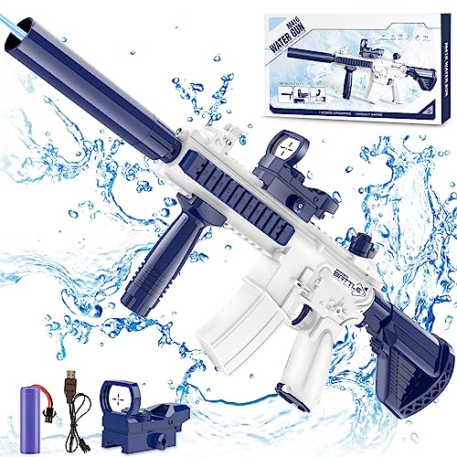 Dolanus Elektrische Wasserpistole für Kinder und Erwachsene – automatische Spritzpistole mit bis zu 10 m langer Reichweite, Sommer, Outdoor, Strand, Schwimmbad, Party, Super Soaker Spielzeug, Geschenk von Dolanus