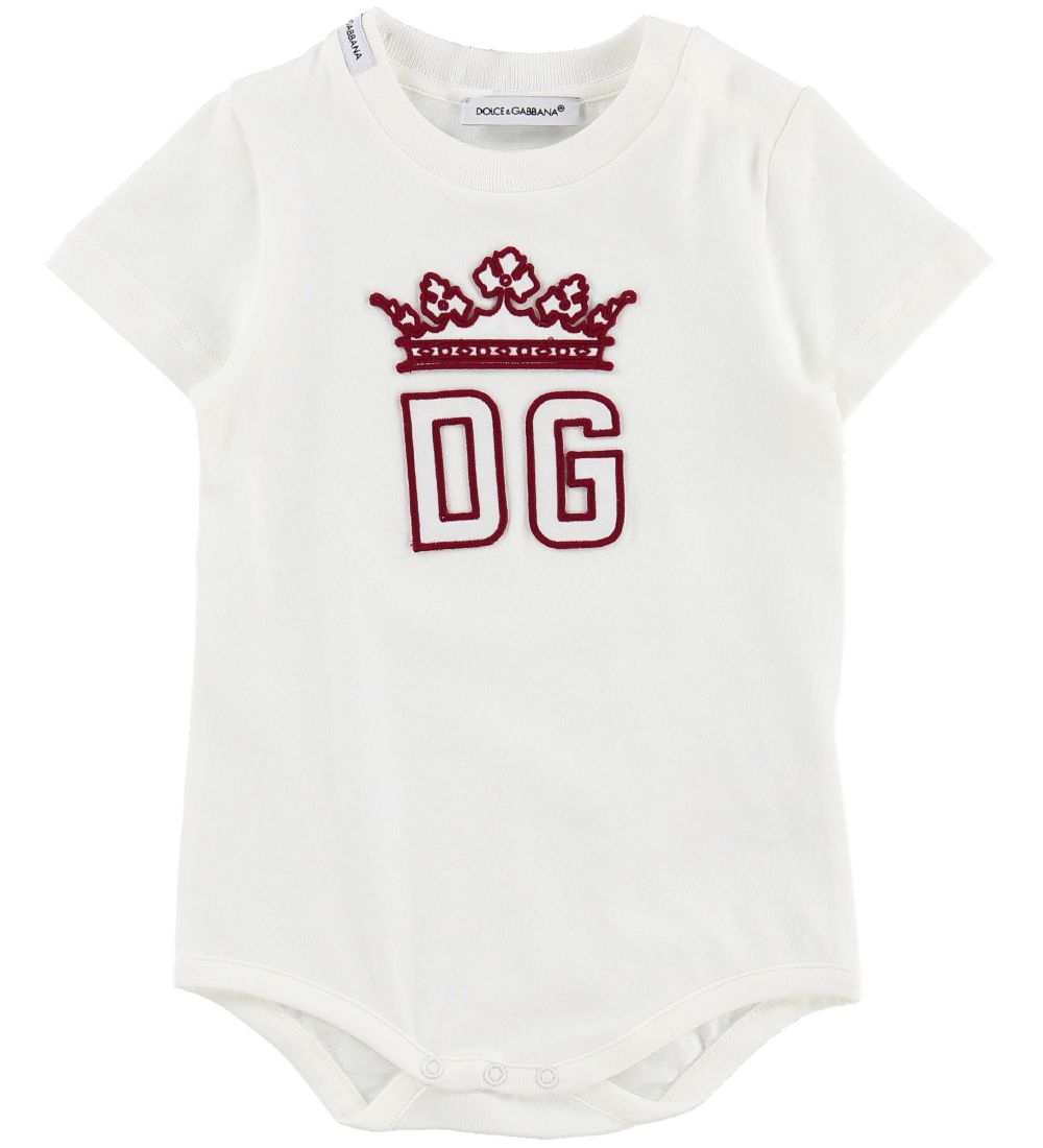 Dolce & Gabbana Body k/ä - Hawaii - Weiß m. Rot - Dolce & Gabbana - 9-12 mt - Body K/Ä Dolce & Gabbana Body k/ä - Hawaii - Weiß m. Rot - Dolce & Gabbana - 9-12 mt - Body K/Ä von Dolce & Gabbana